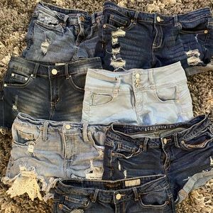 Juniors jean shorts lot
